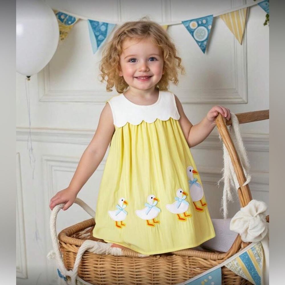 Adorable Yellow Duckling Dress for Kids